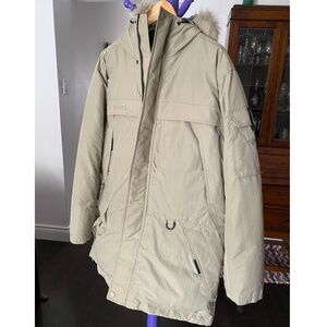 Columbia Ice Wind Parka, down-filled - men's, size medium, khaki